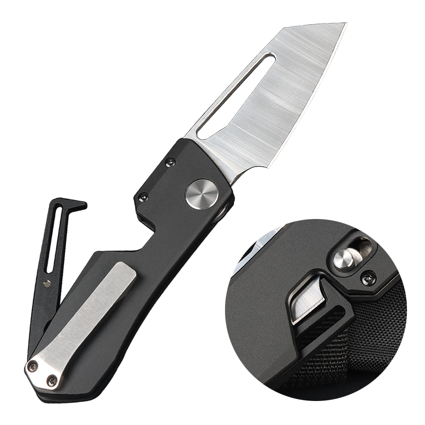 Black Bear Fast Opening Axis T6 Aluminum Handle No Logo Folding Knife UD408777